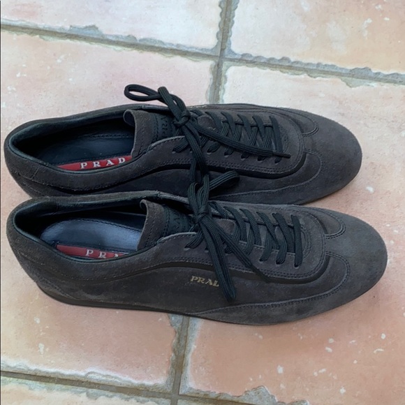 Prada suede/leather sneakers - Picture 2 of 6